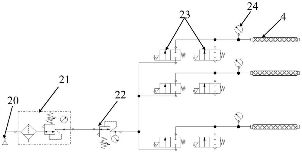 Pneumatic fruit picking robot and control method