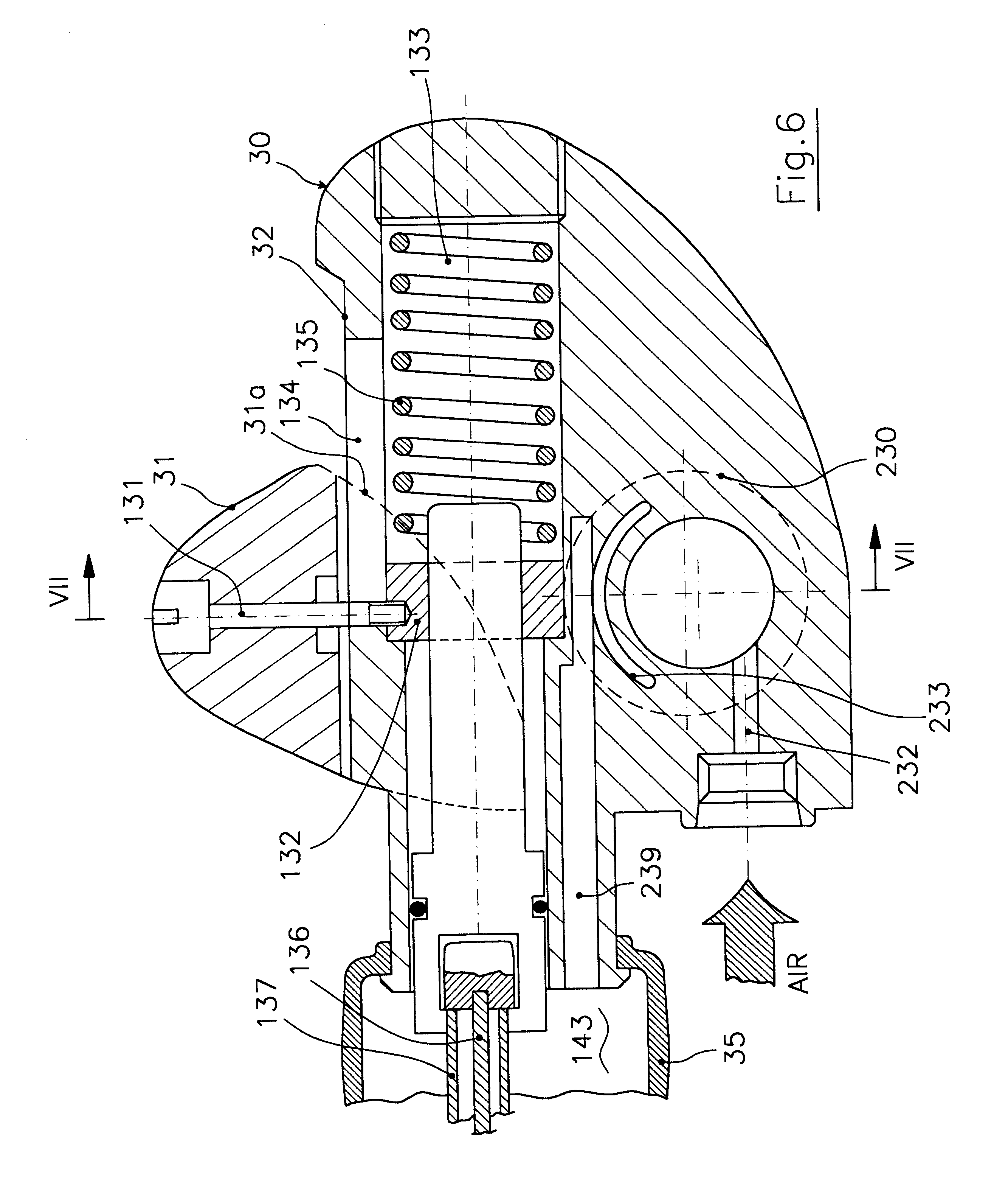 Device for operating inflation and deflation valves of an air chamber of a scuba diver's balancing jacket