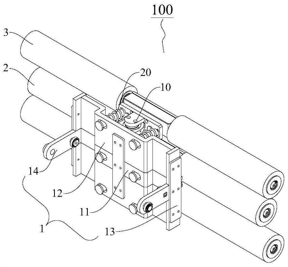 Rolling brush assembly and coating robot with same