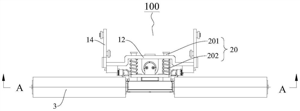 Rolling brush assembly and coating robot with same