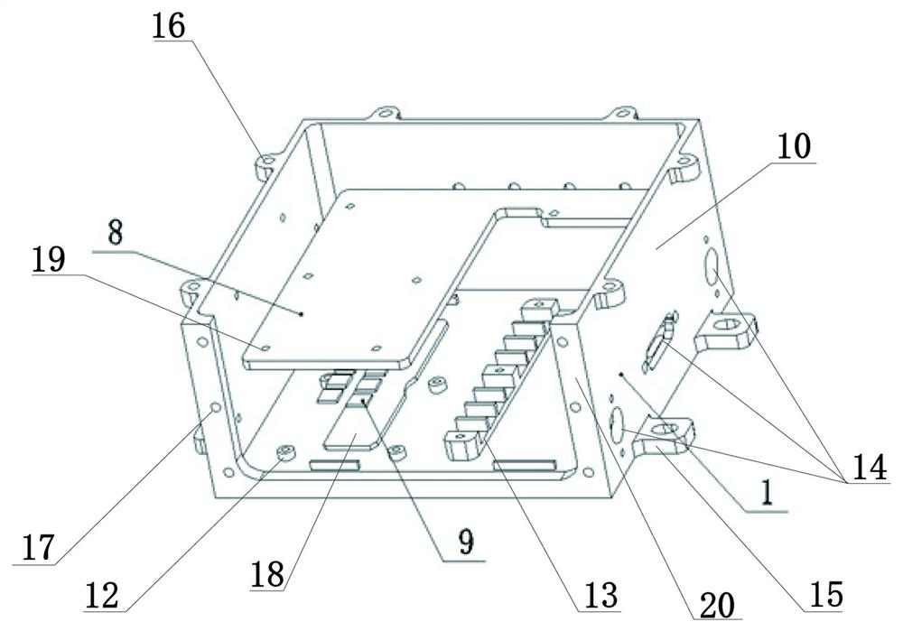 Device for placing optical communication module in aerospace environment