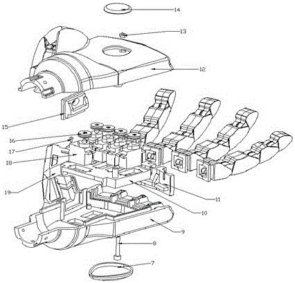 Manipulator with motion controlled by torsion spring and steering engines