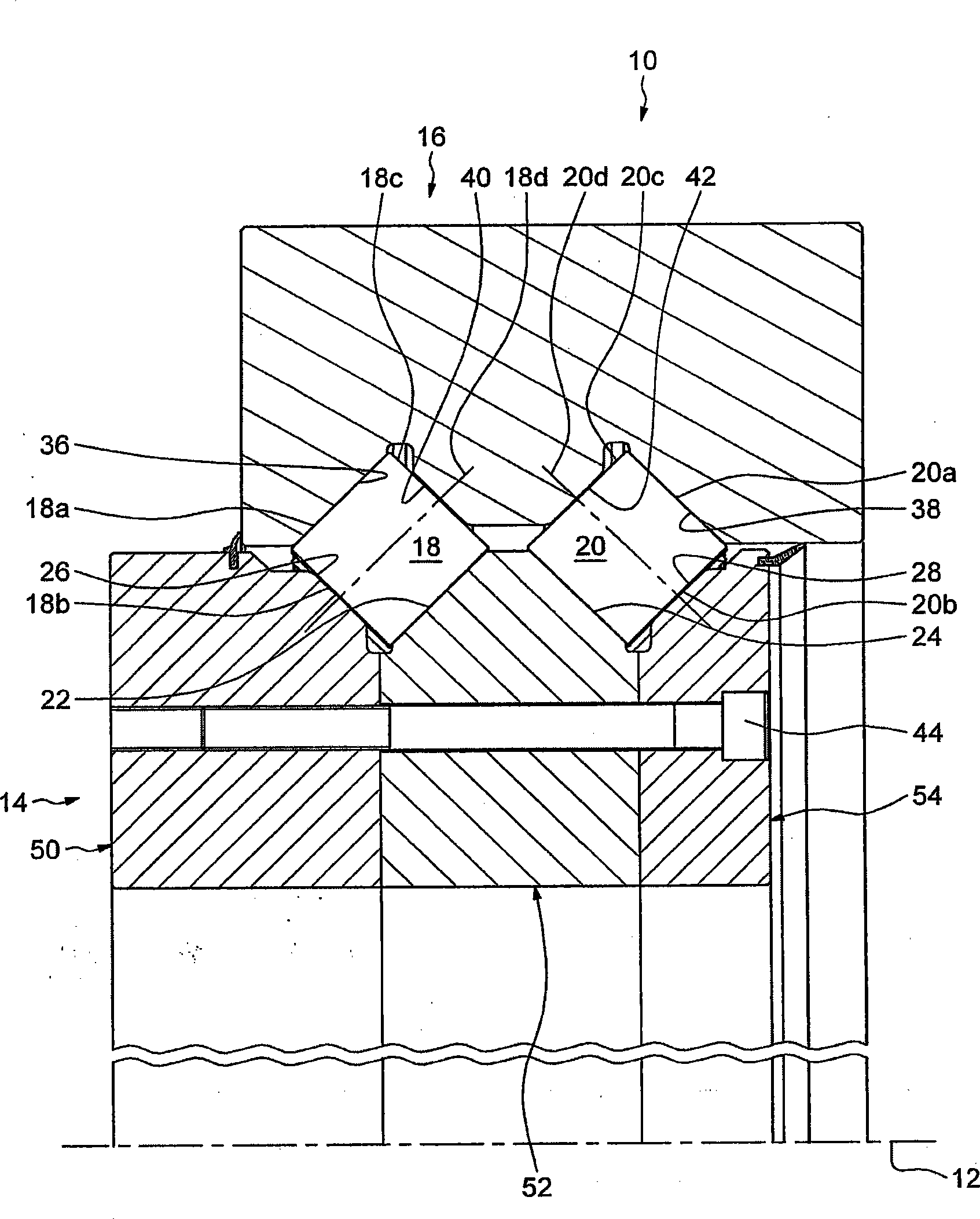 Rolling bearing and associated mounting method