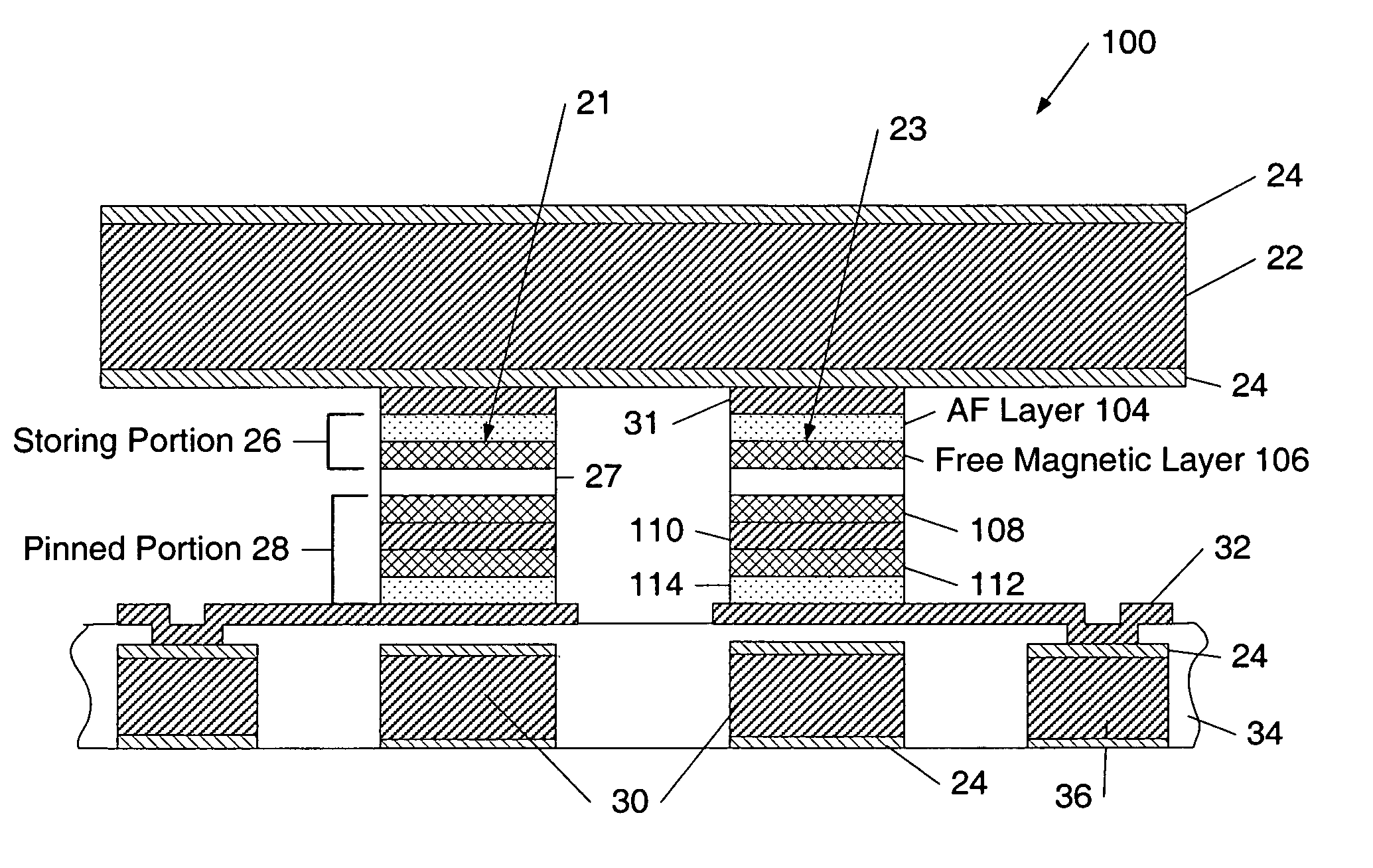 High density MRAM using thermal writing