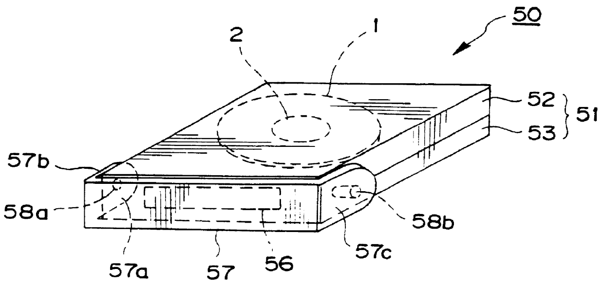 Cartridge for a recording medium having cover bearing elements that prevent dust from entering the cartridge