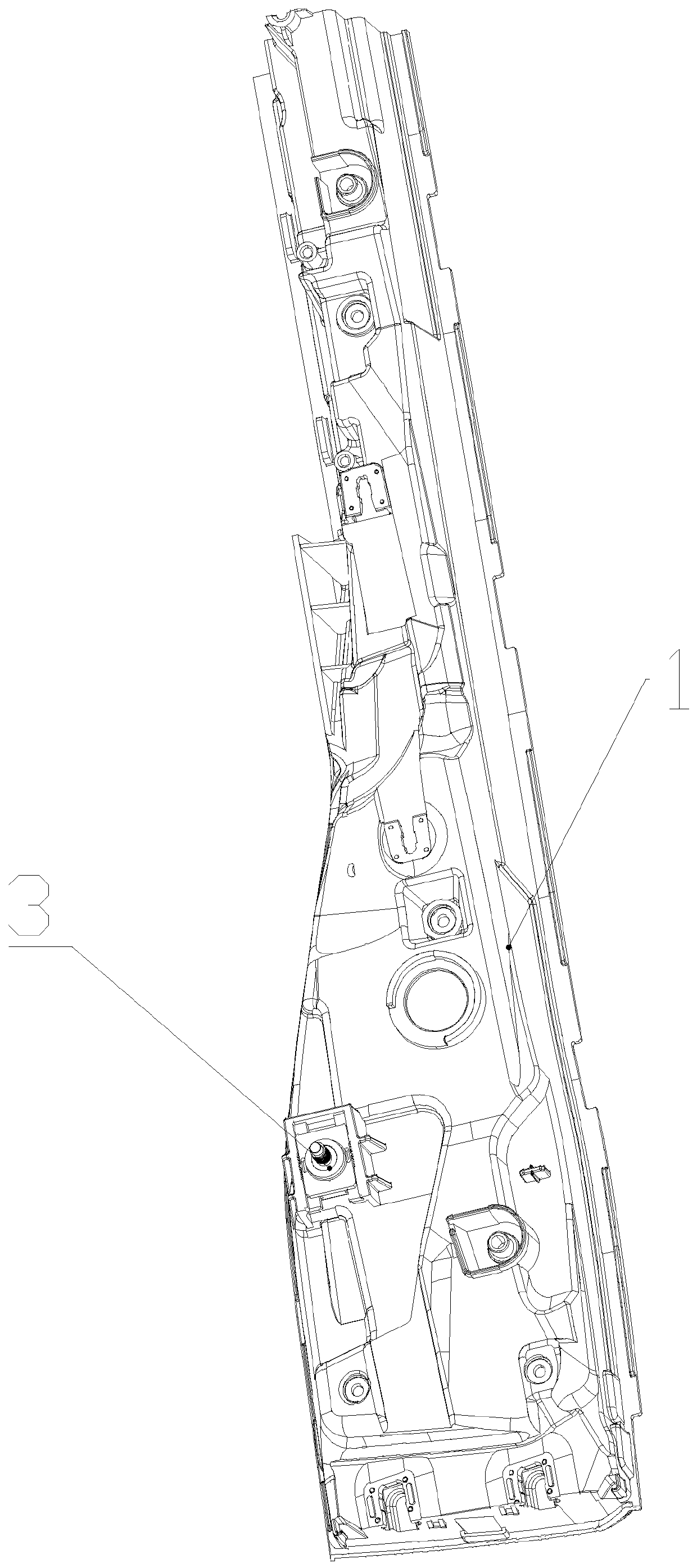 Automobile tail lamp and installation method thereof