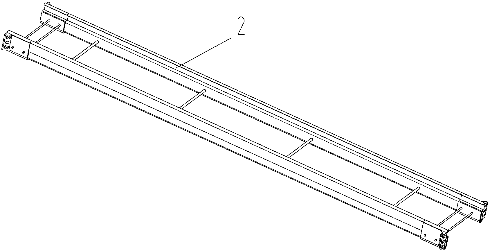 Insulation aerial ladder transmission device adaptive to ultra high voltage charged environment