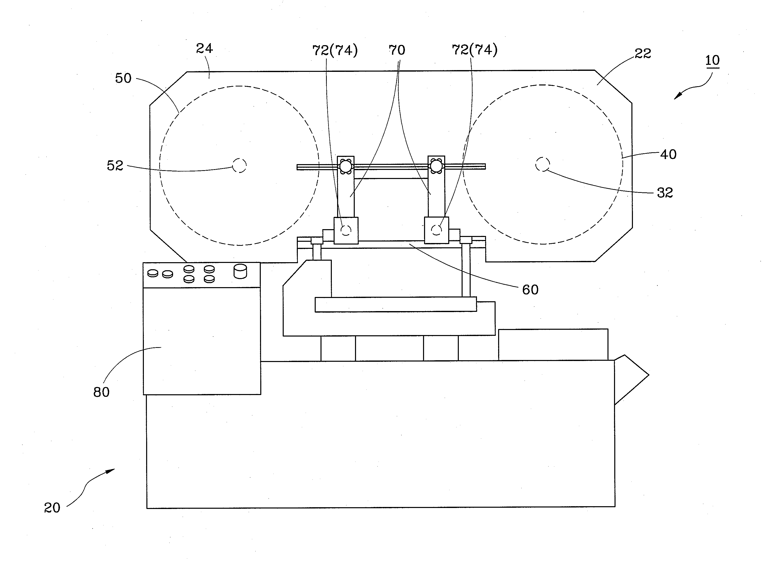 Band saw machine capable of automatically regulating cutting speed