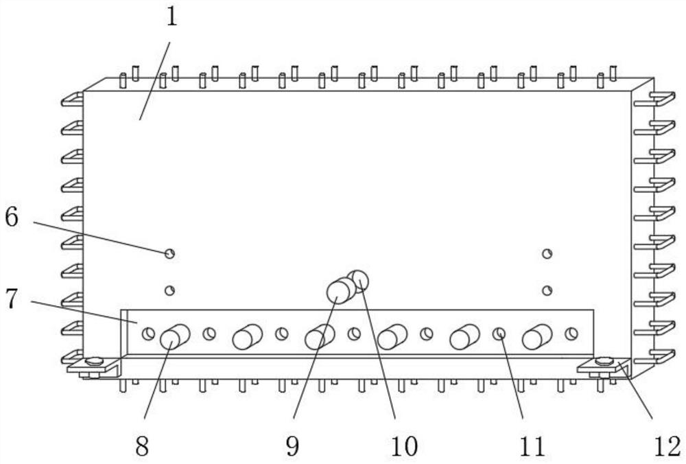 Quick positioning and connecting structure for steel plate shear wall in fabricated building