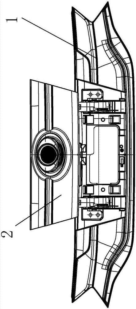 Charging port moving grille