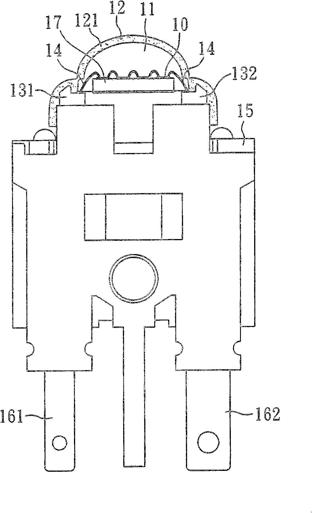 Light-emitting diode packaging structure