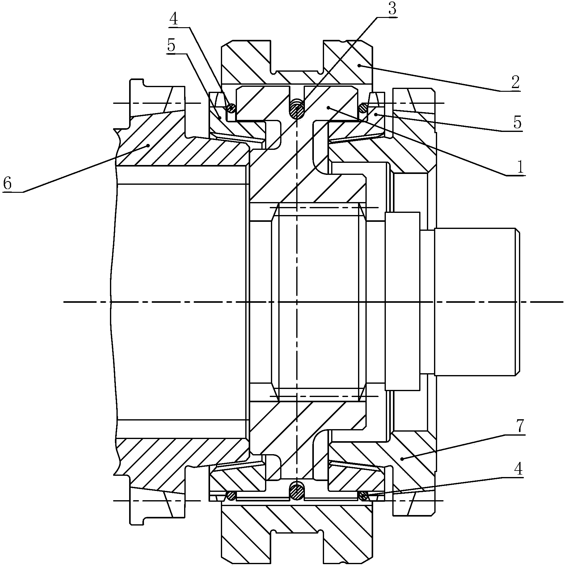 Double-circumference synchronizer with springs