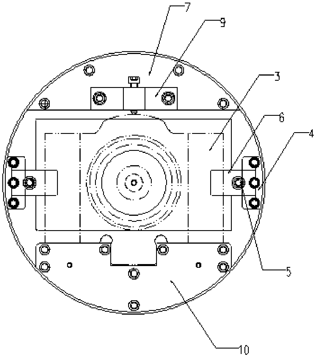 Turning and grinding tool for inner holes of bearing seat