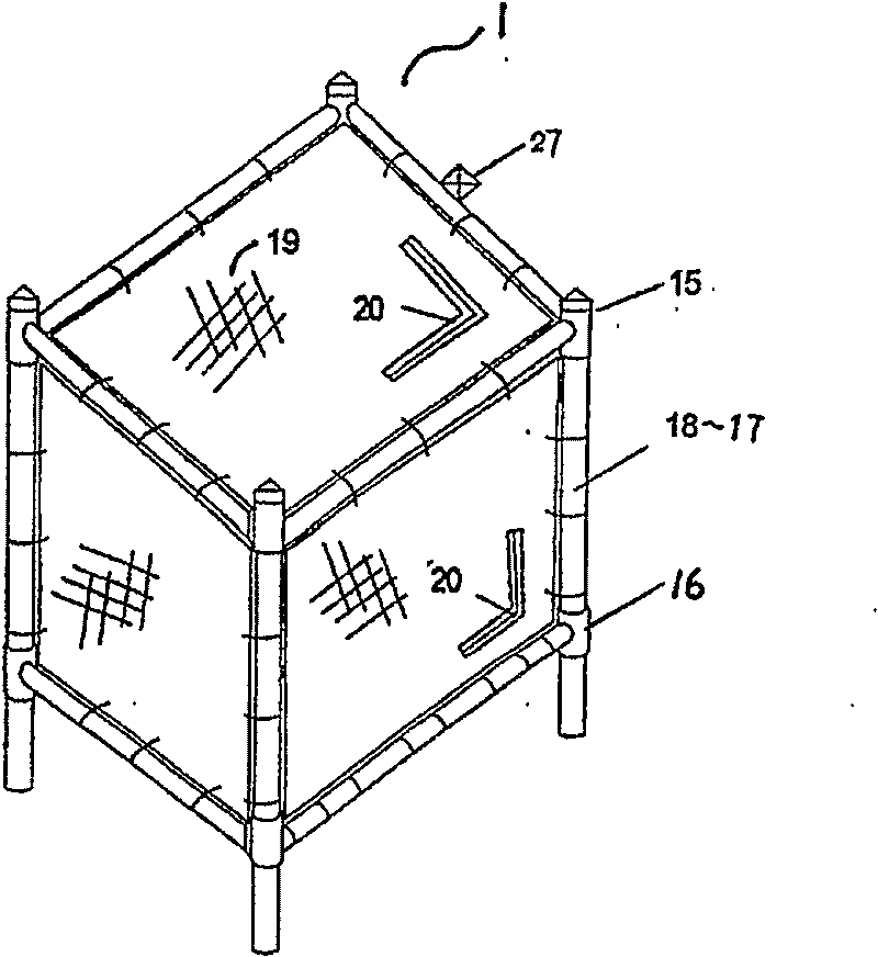 Novel fish cage for aquatic breeding