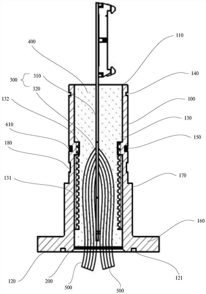 Meter head connecting piece and flowmeter