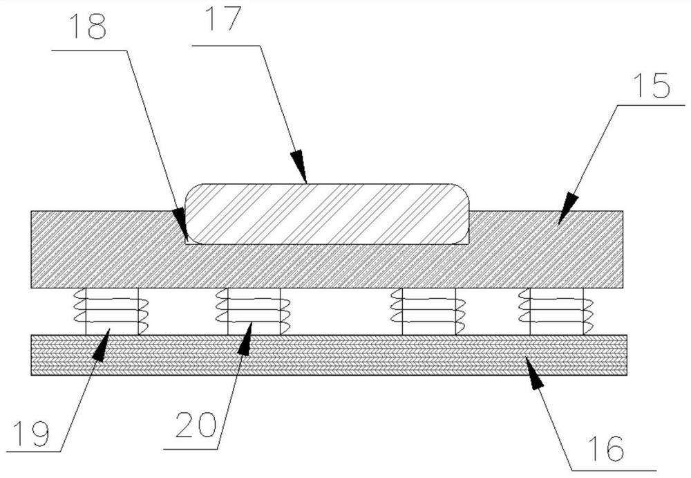 Monitoring device and monitoring method for settlement of existing ground objects under tunnel