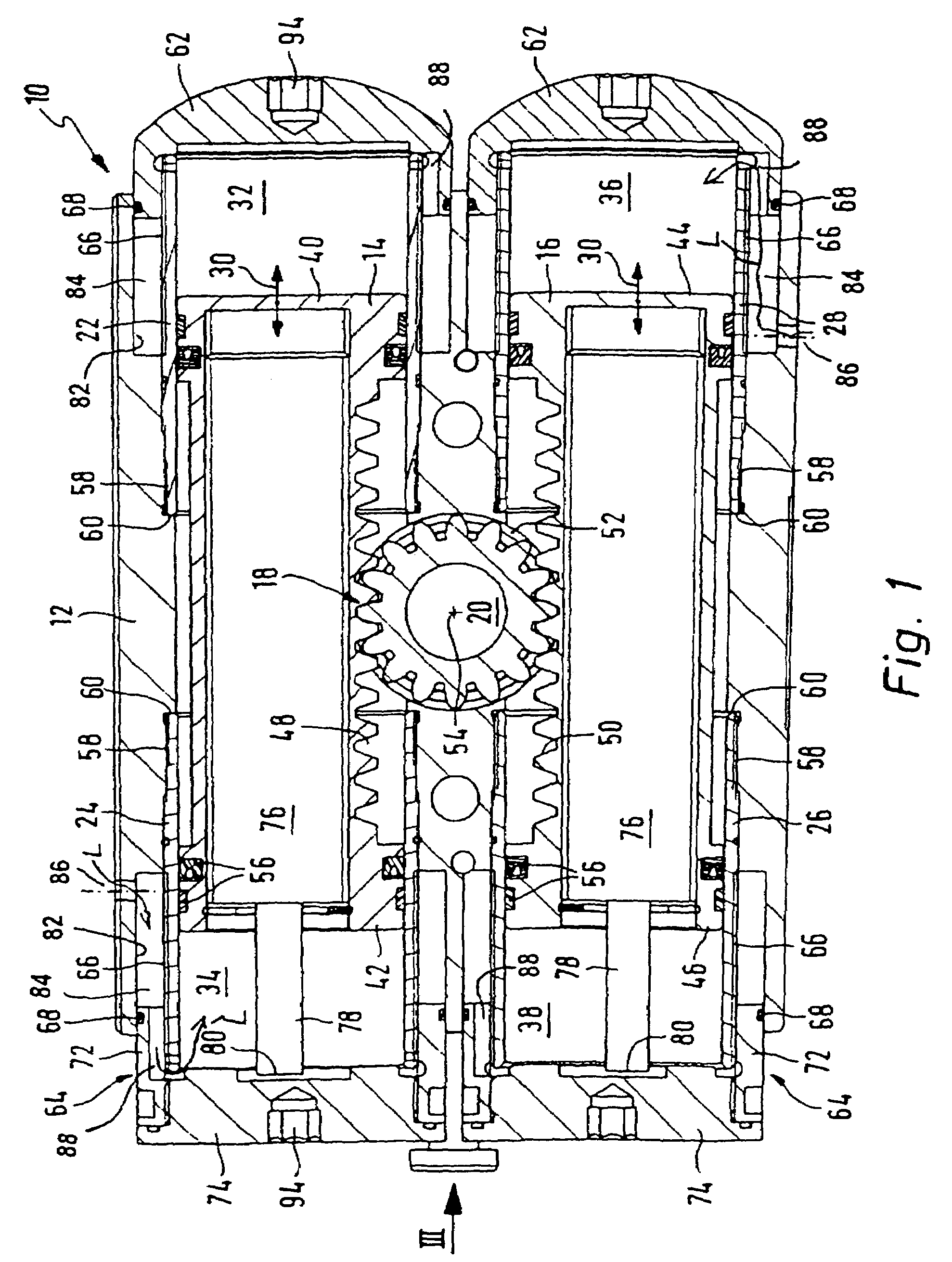 Rotary or pivoting device and connection module for a rotary or pivoting device