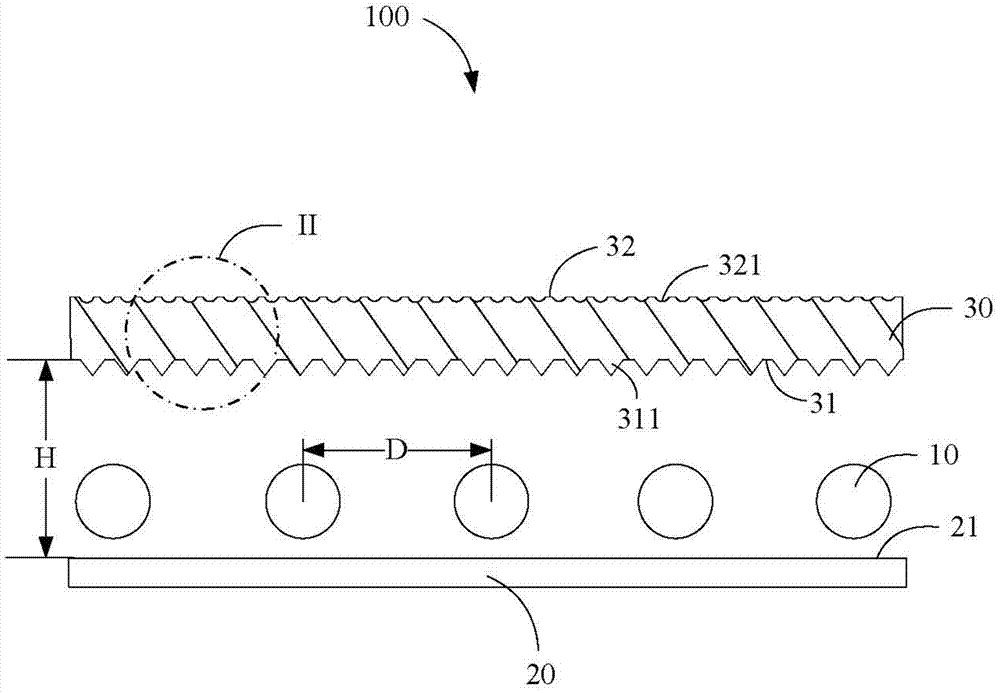 Plane lighting device