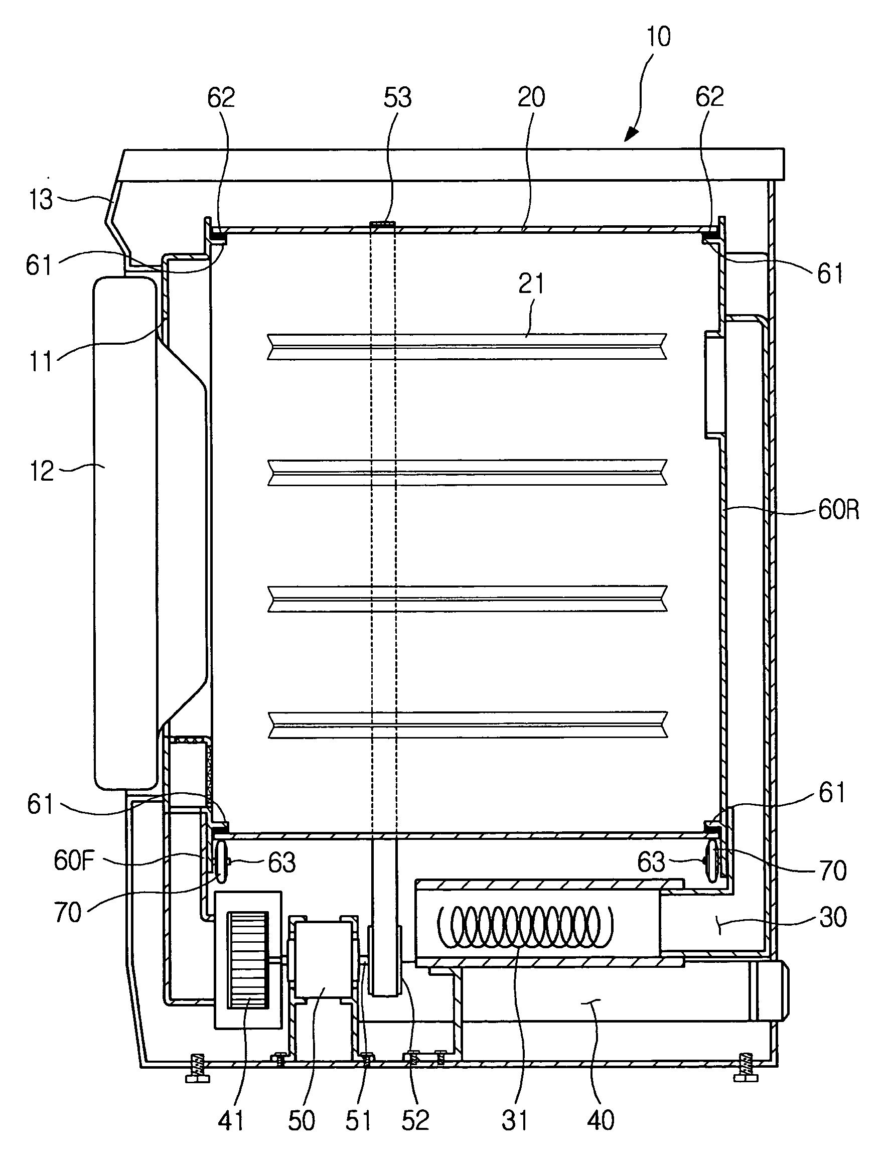 Roller and clothes drying apparatus provided with the same