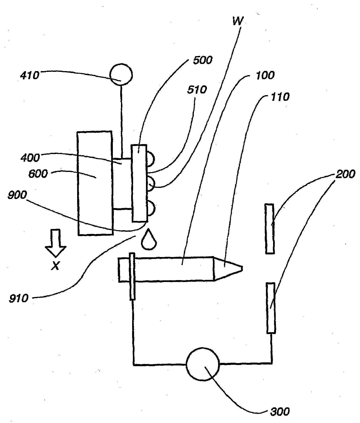 Electrostatically atomizing device