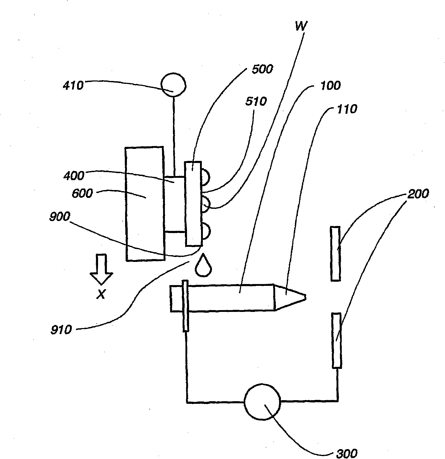 Electrostatically atomizing device