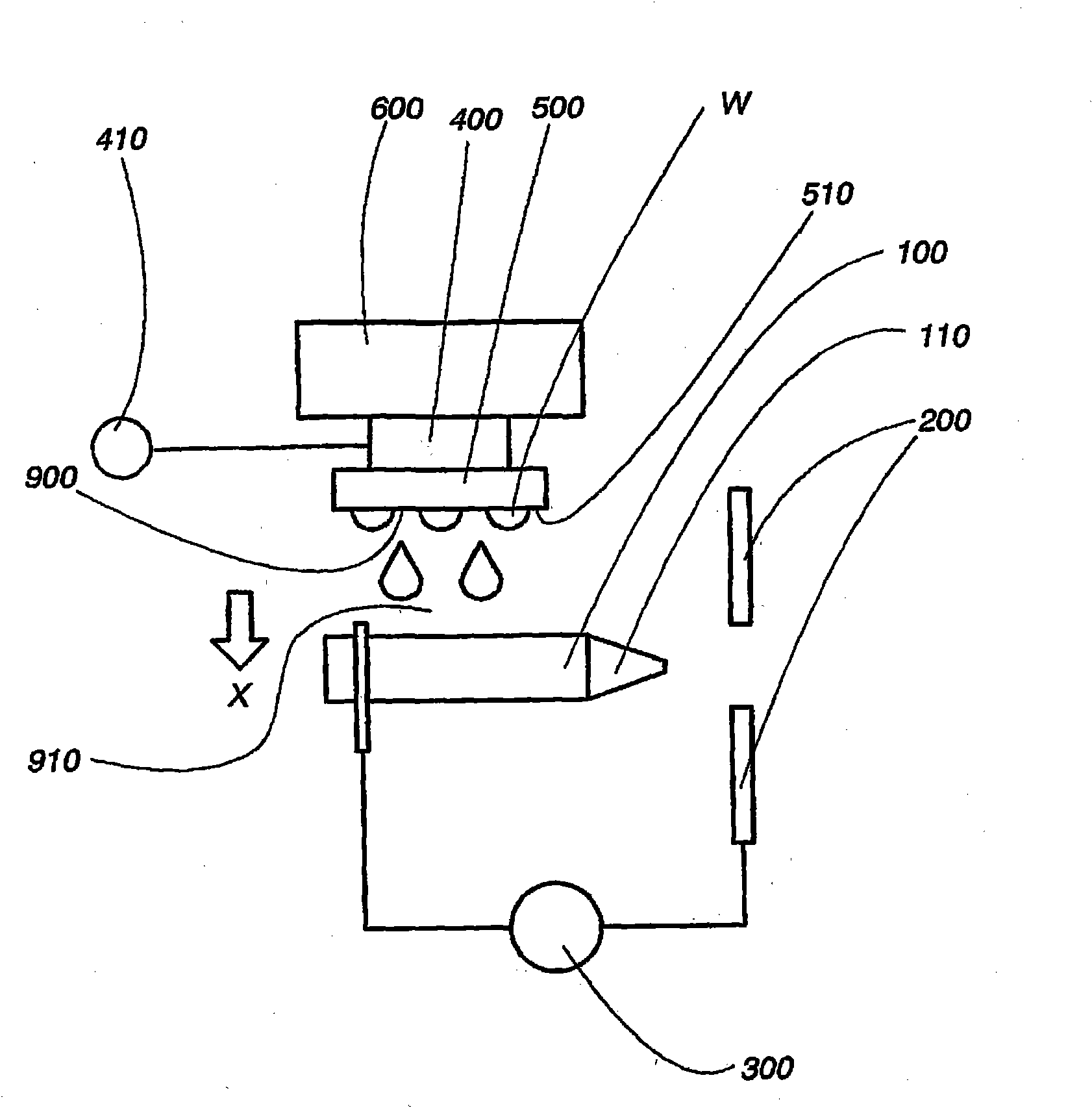 Electrostatically atomizing device