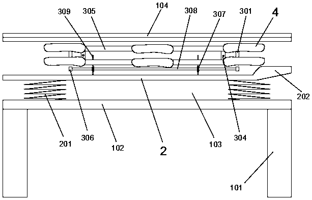 Side lying clamping device for position holding frame and position holding frame with clamping device