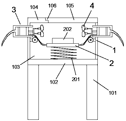 Side lying clamping device for position holding frame and position holding frame with clamping device