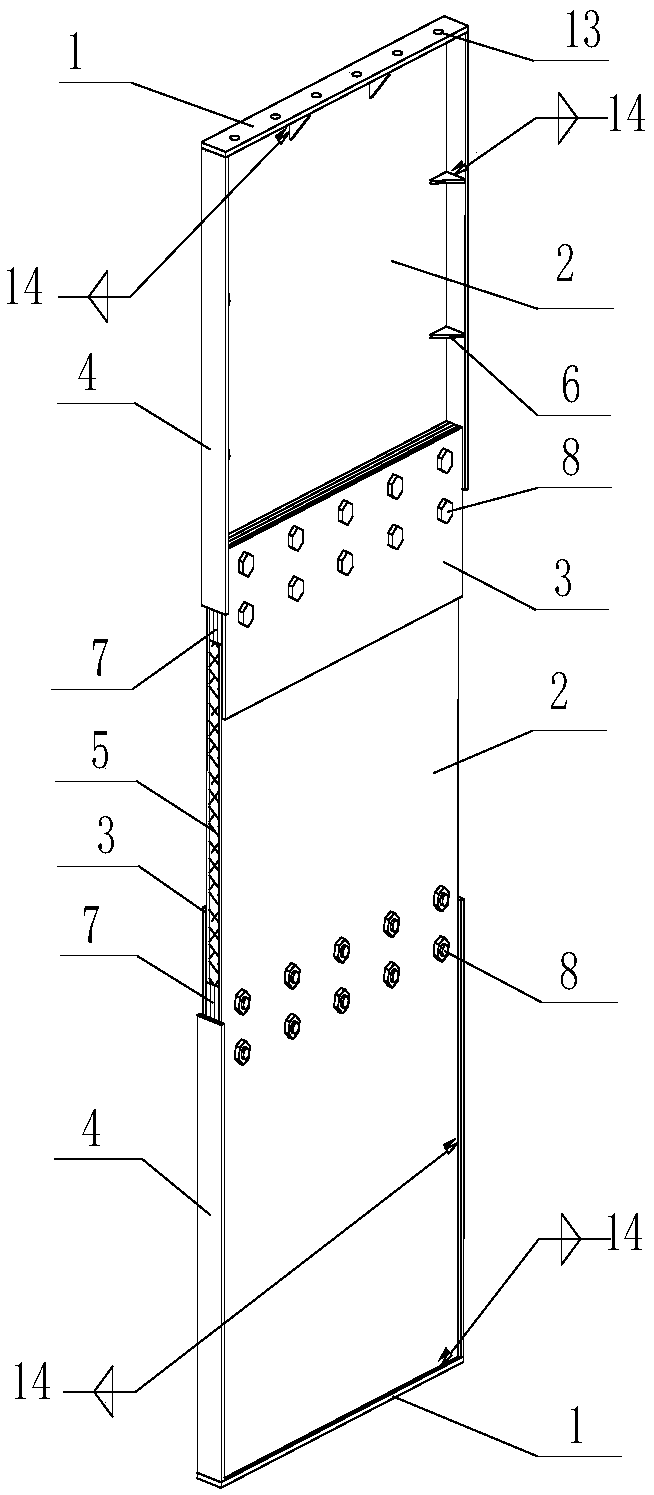 Wall type composite damper capable of improving lateral resistance performance of modularized building structure and manufacturing method