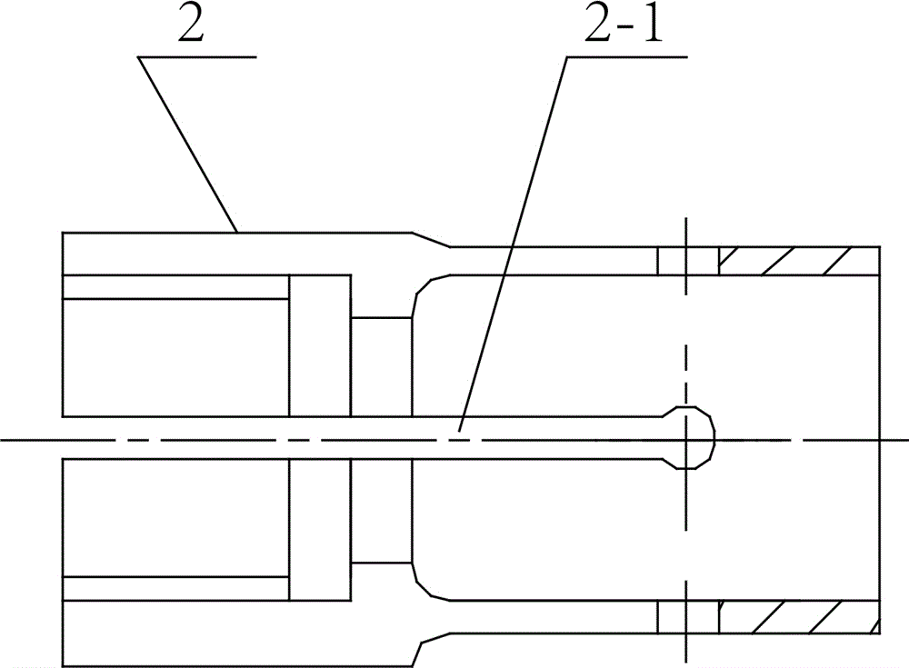 Quick screwing sleeve of double-end stud