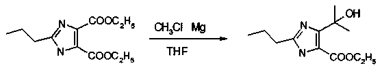 Synthesis method of olmesartan intermediate