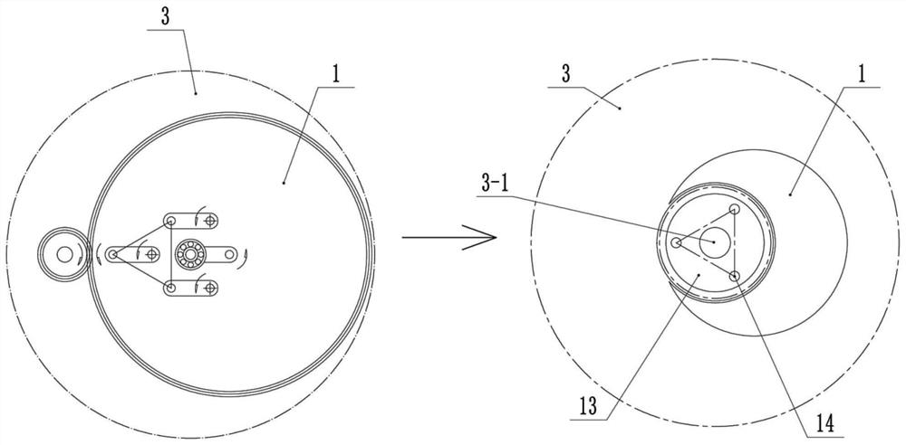 Single motor input optical fiber grinding machine core assembly