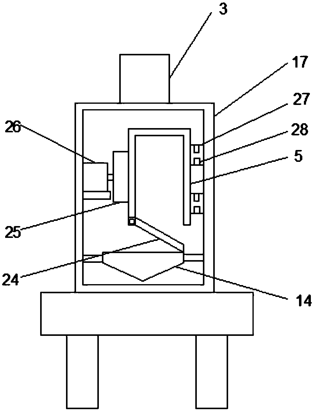 Grain conveying and screening machine