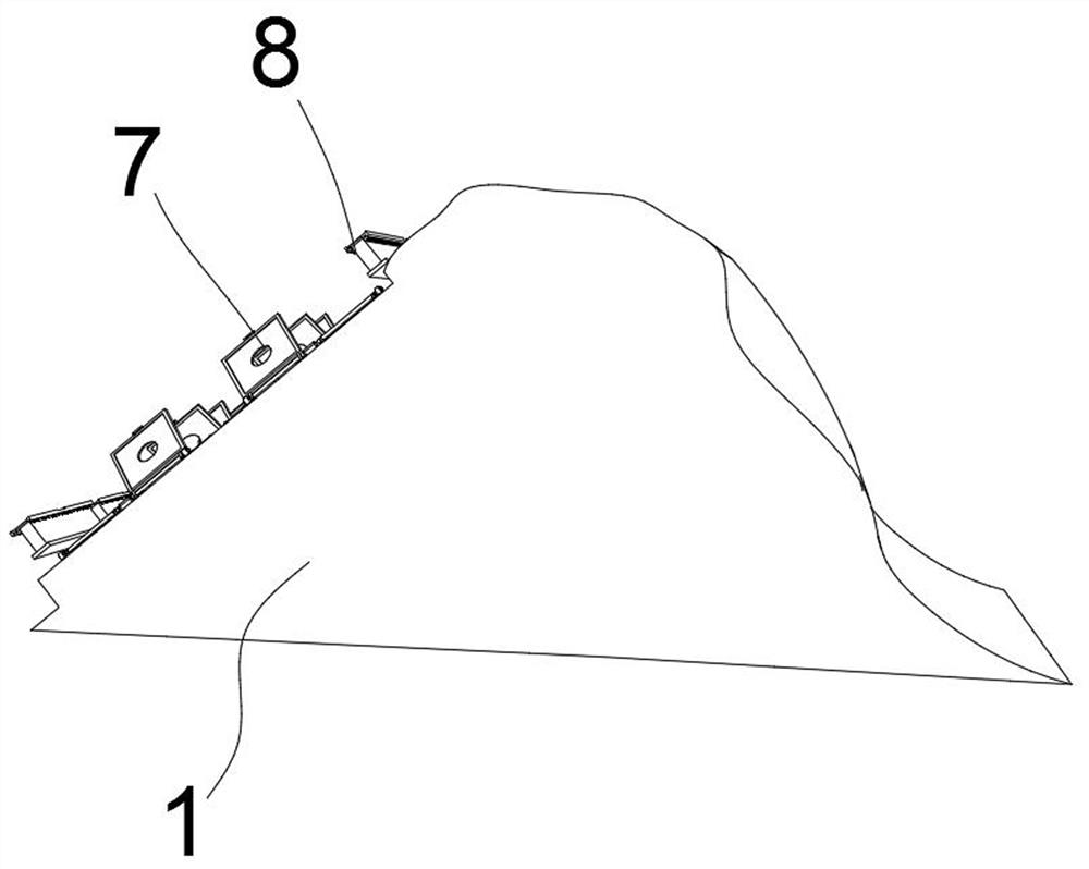 Ecological slope capable of preventing water and soil loss