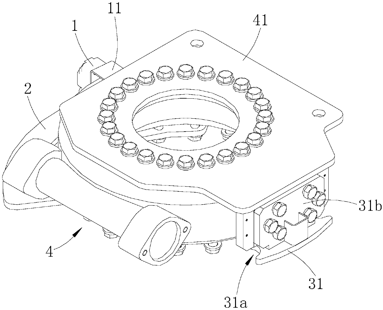 Overturning detection device for overhead working truck