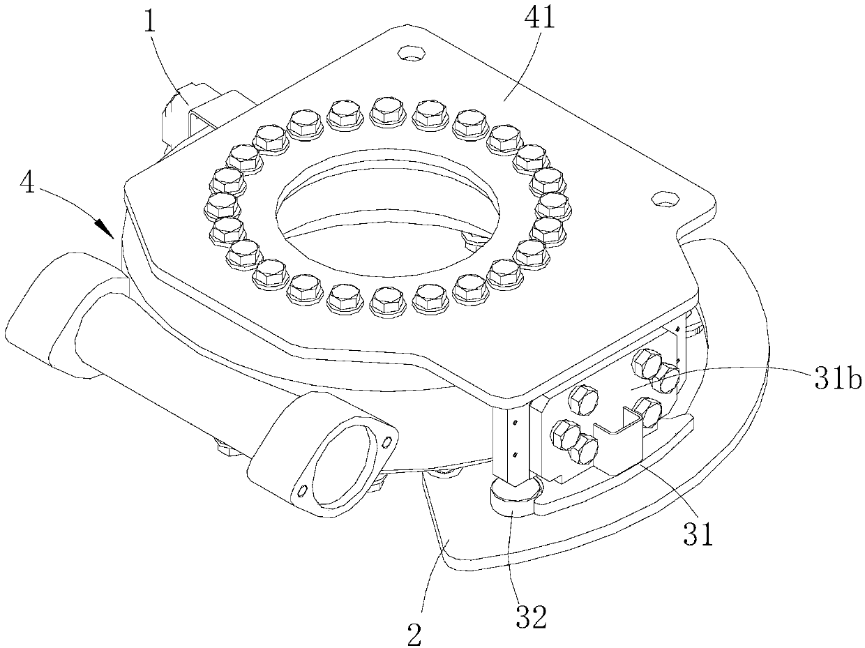 Overturning detection device for overhead working truck