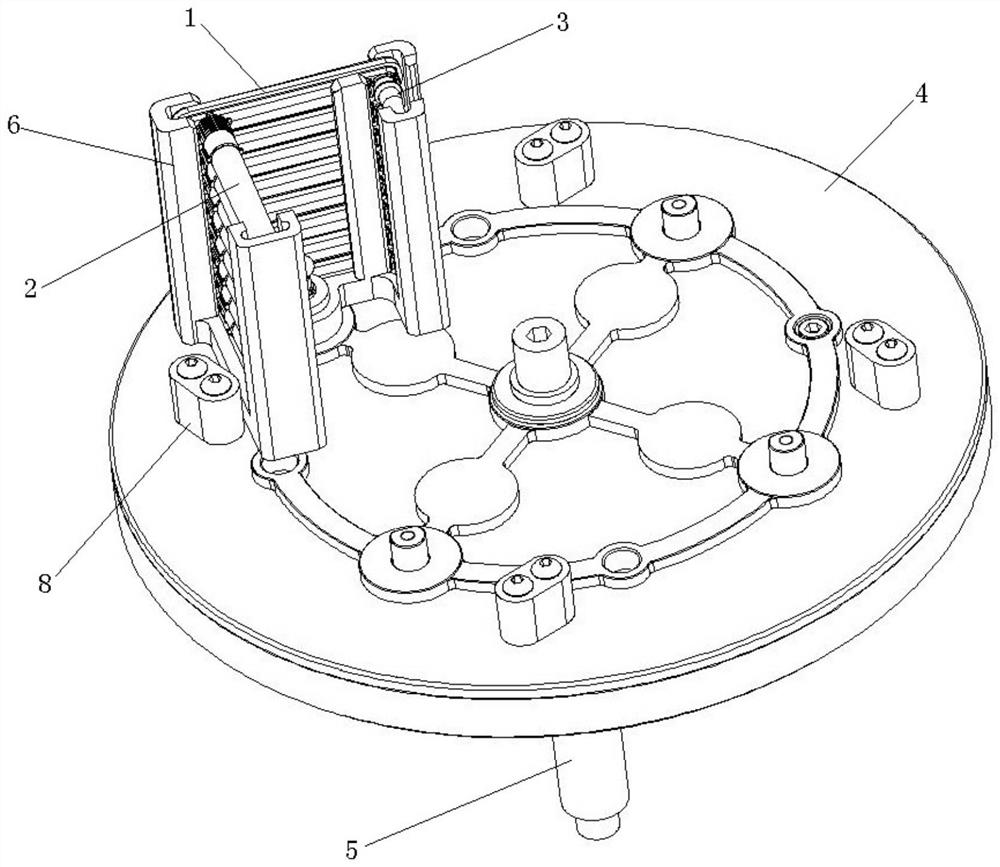 Centrifugal device with variable convergence points