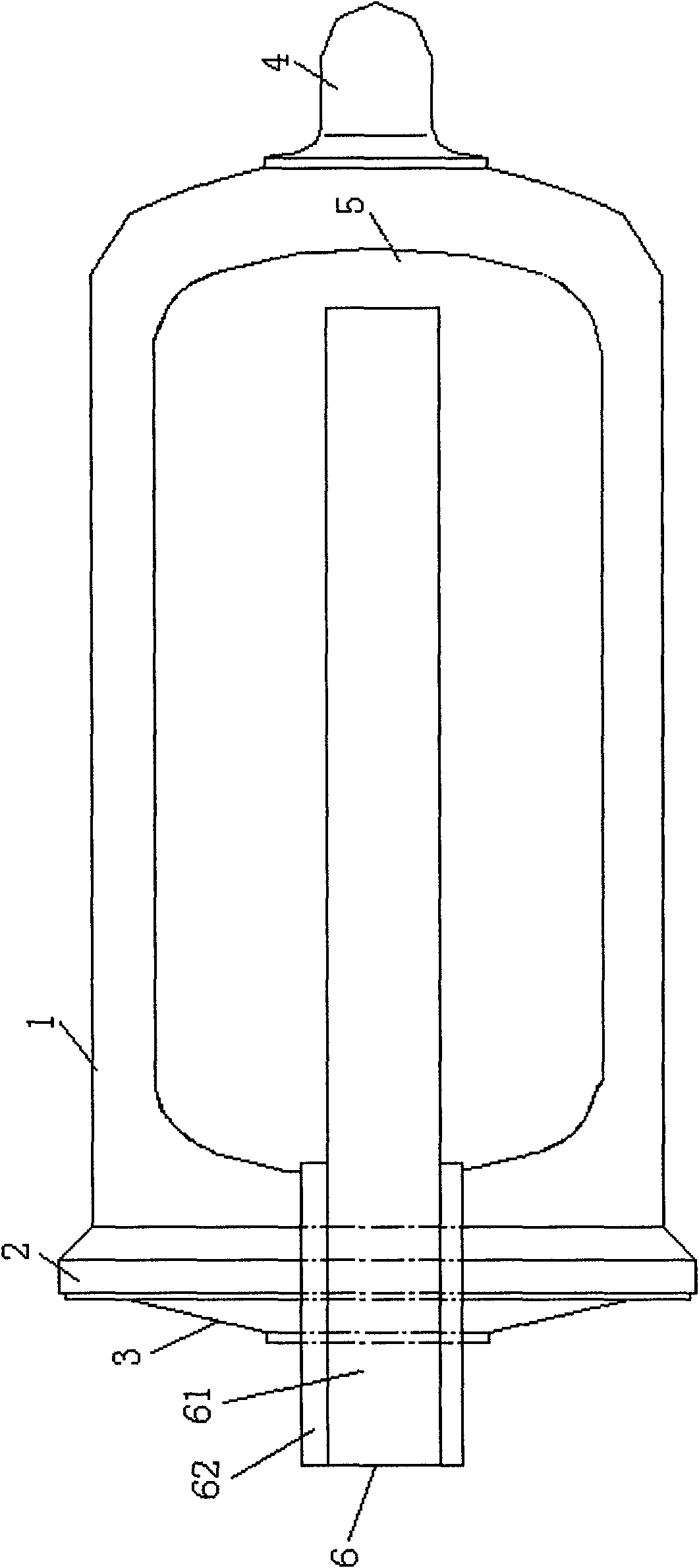 Thermal storage type vacuum tube