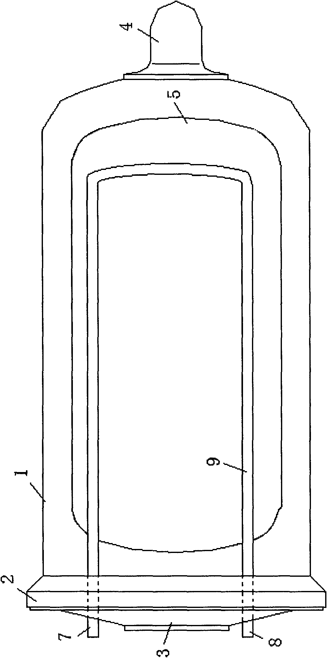 Thermal storage type vacuum tube