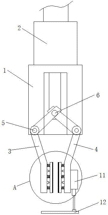 Automatic clamping device for computerized numerical control machine tool