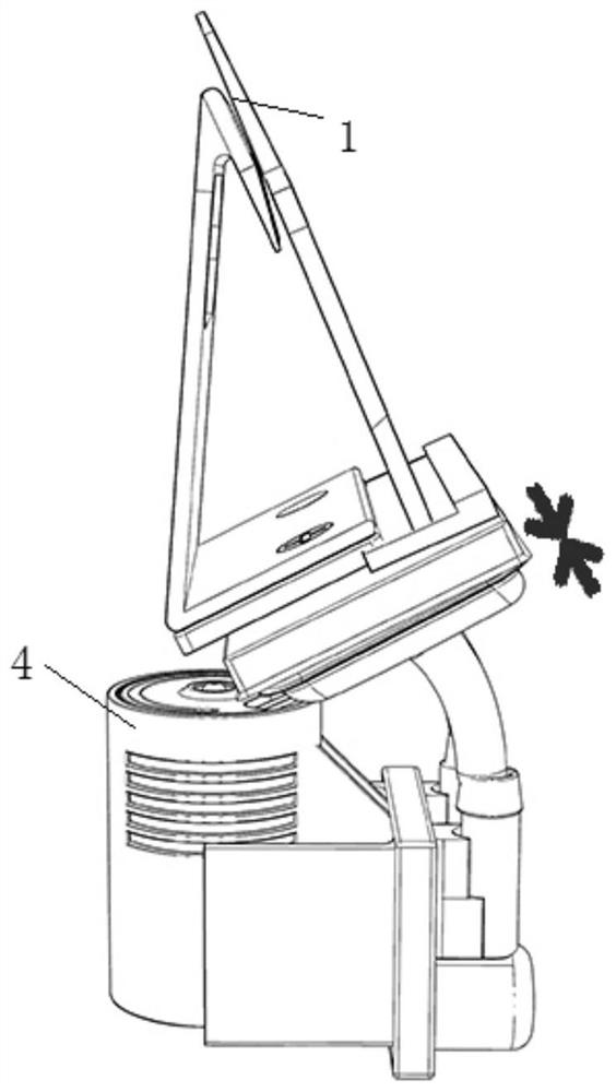 Air pump and air bag type propelling up-down reciprocating motion hair clipper