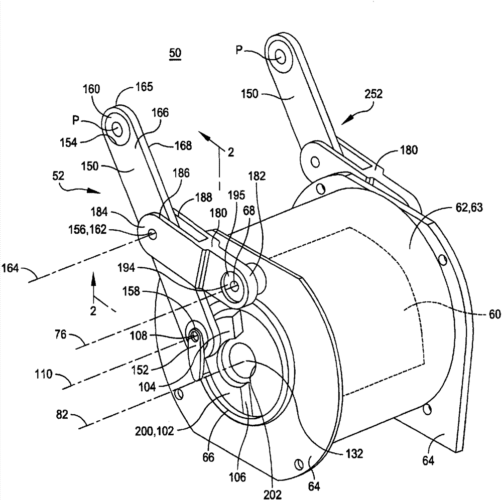 Actuator including mechanism for converting rotary motion to linear motion