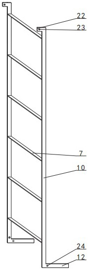 Steel pipe pole ladder stand capable of preventing climbing