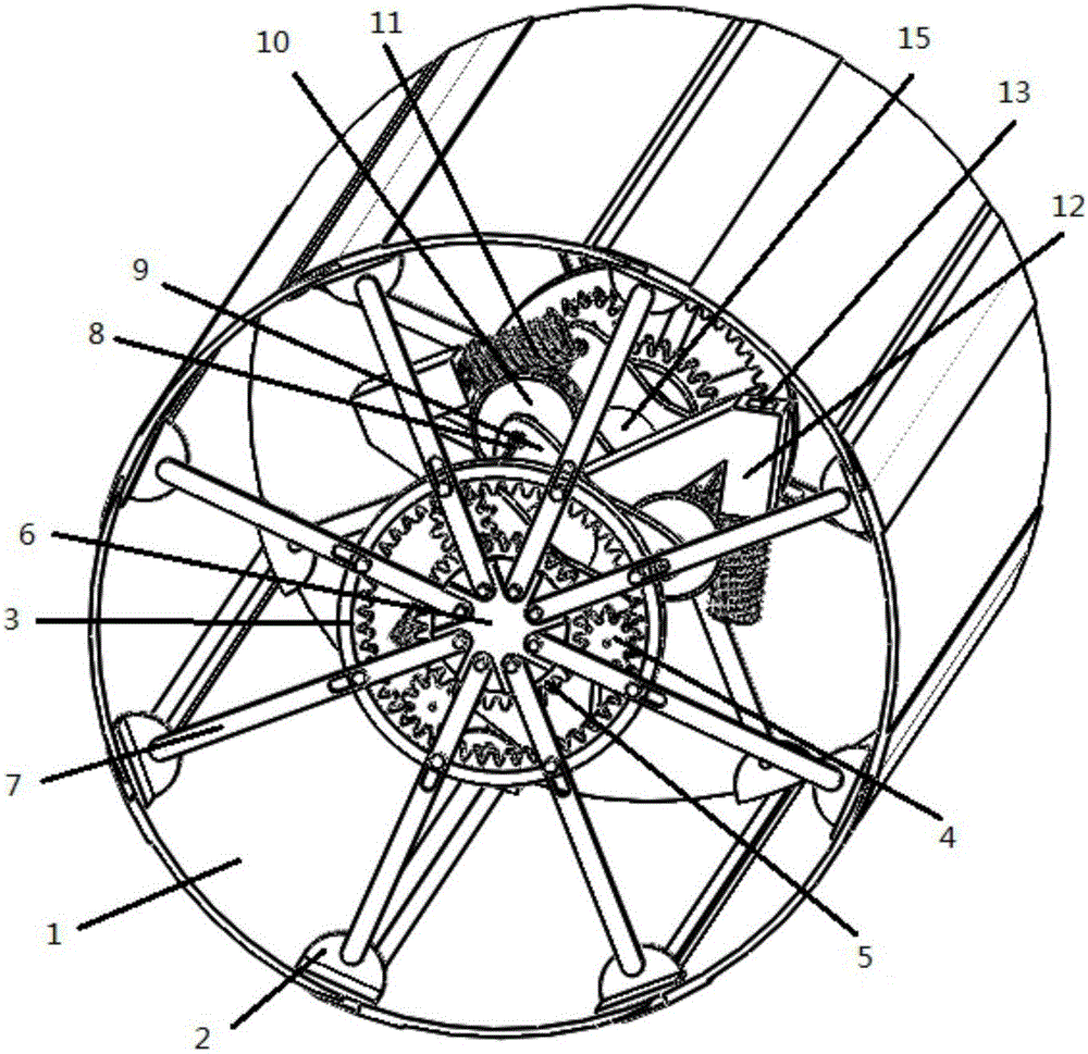 Test device for simulating sectional shield excavation