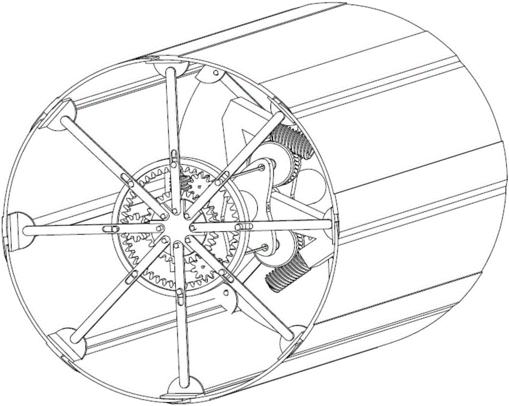 Test device for simulating sectional shield excavation