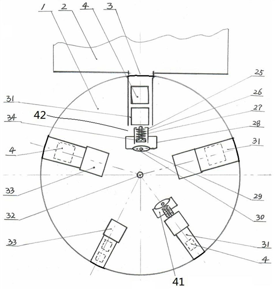 Rotating disc type automatic basalt fiber feeding device