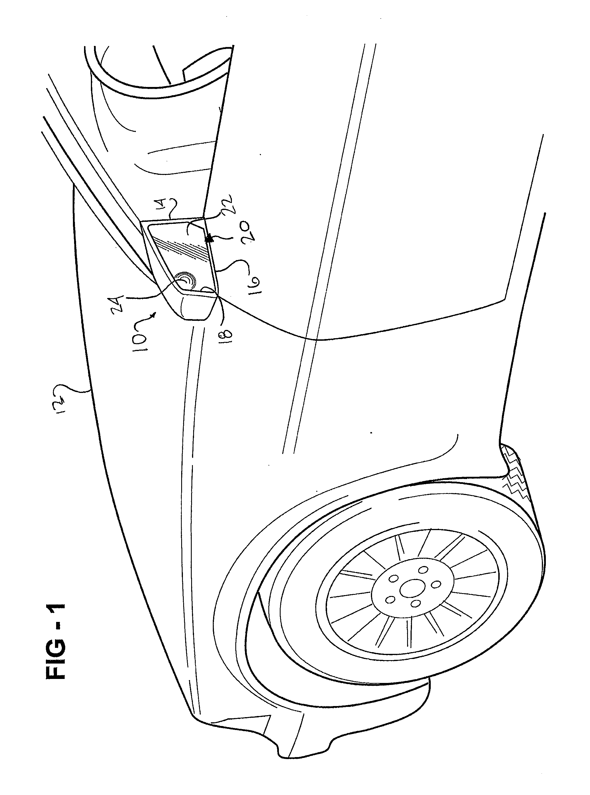 Side mirror assembly with integrated spotting mirror