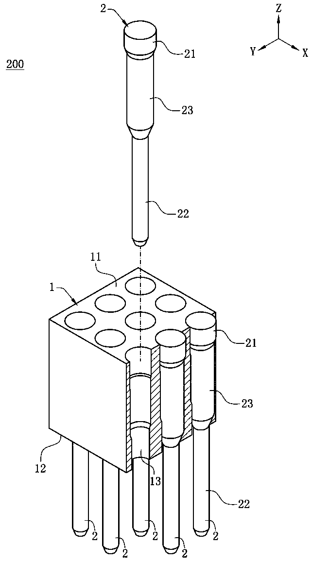 Electrical connector and combination thereof