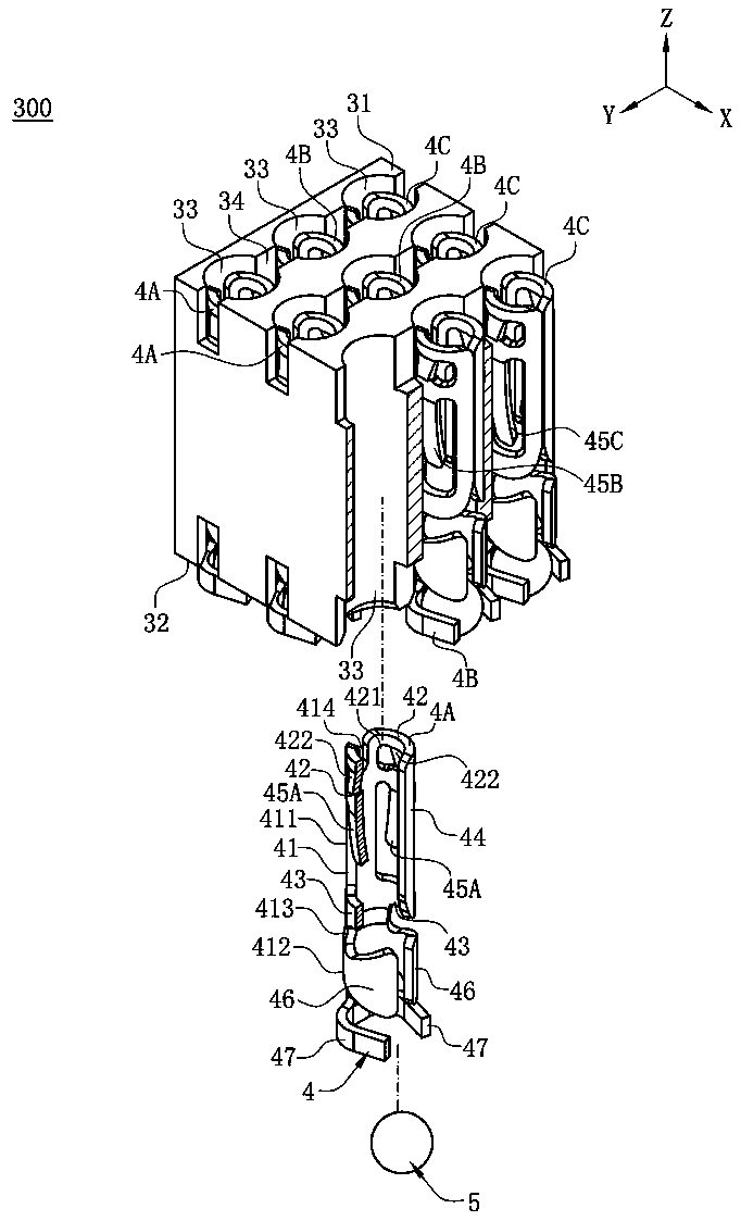 Electrical connector and combination thereof