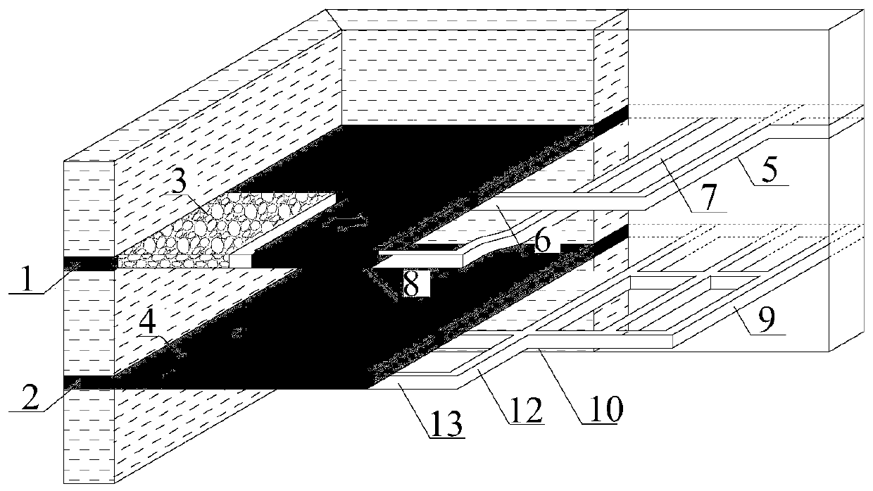 Method for up-down replacement collaborative mining of close distance coal seams